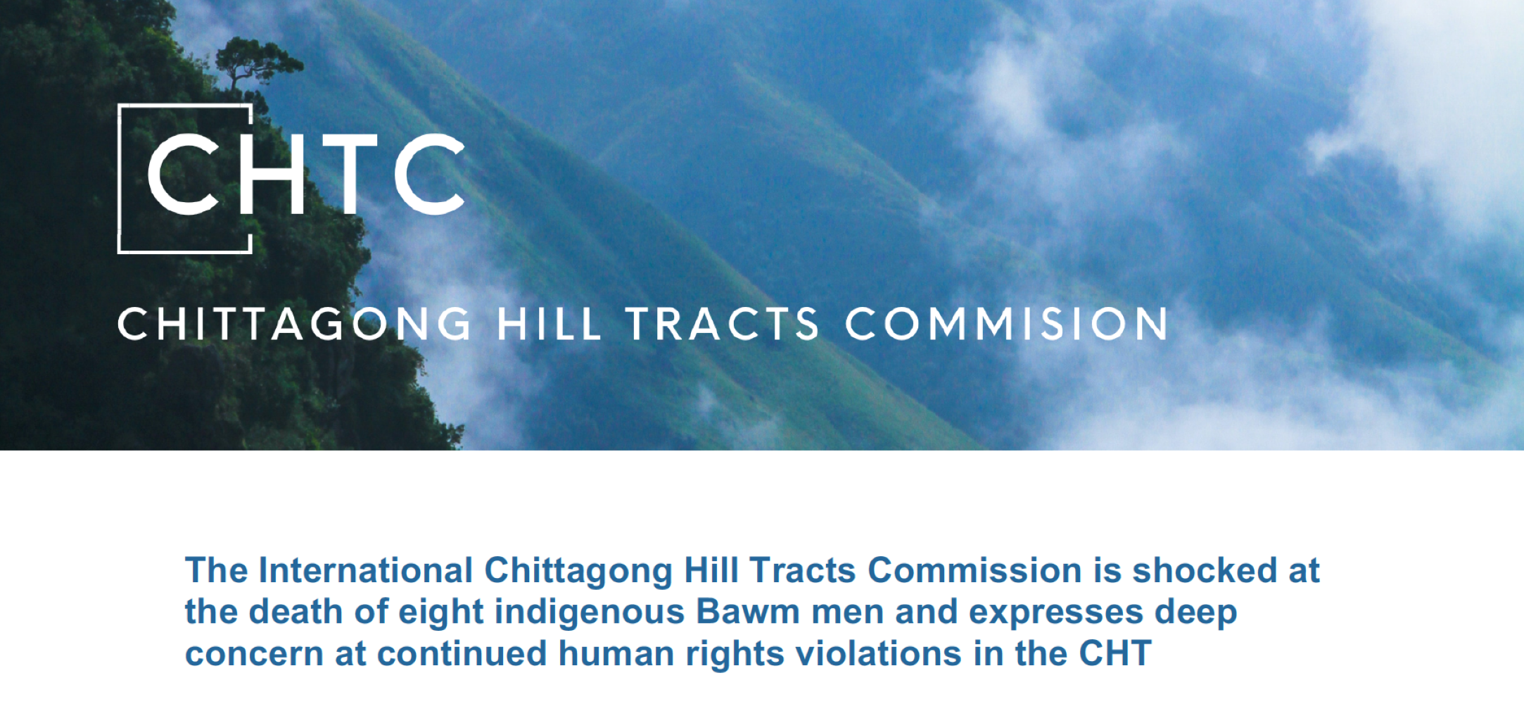 A logo for the Chittagong Hill Tracts Commission