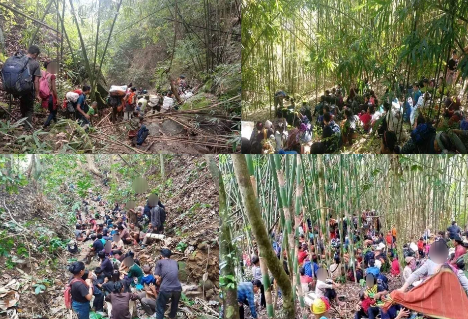 Bawn refugees in jungle