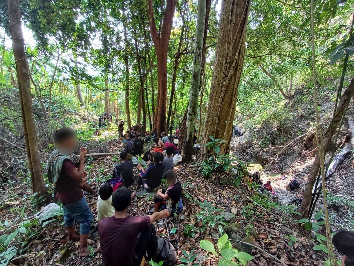 Bawm refugees jungle