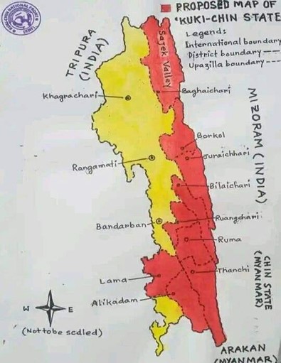 Kuki Chin State proposed map