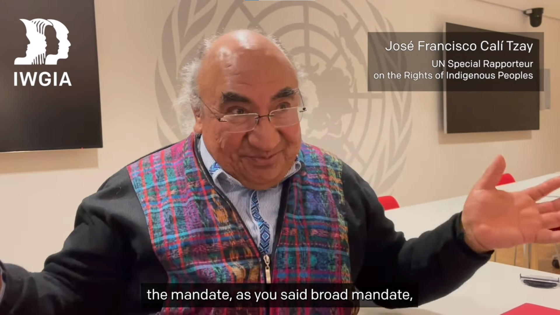IWGIA Interview: UN Special Rapporteur on the rights of Indigenous Peoples  Mr. Francisco Calí Tzay